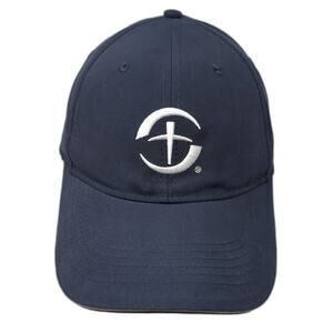 U.S. Disaster Relief Strapback Baseball Cap Blue One Size Embroidered Adams